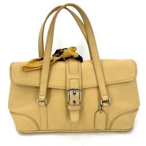 Coach Handbag Hampton Satchel Purse Leather
